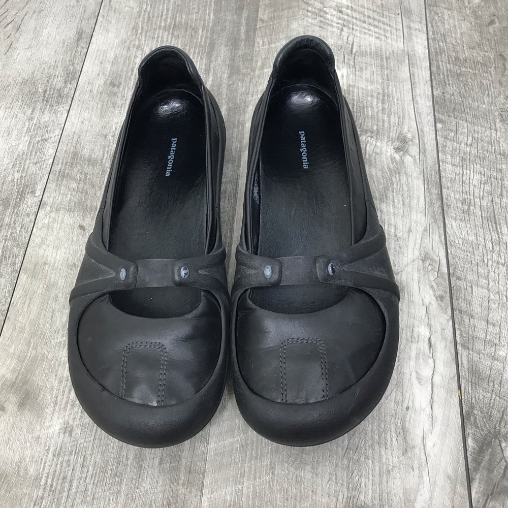 Patagonia Sugar & Spice Shoes Flats Size 7.5 Black Convertible Detachable